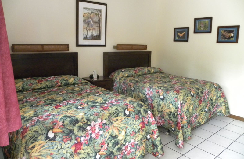 Guest room at Rock Reef Resort.