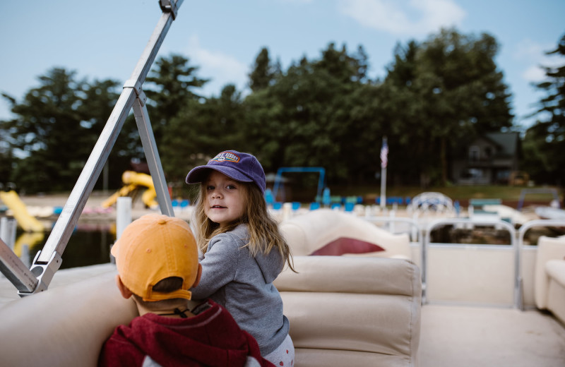 Boating at Heath's Resort.