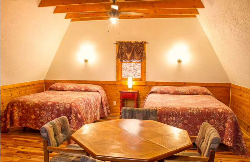 Cabin interior at ACE Adventure Resort.