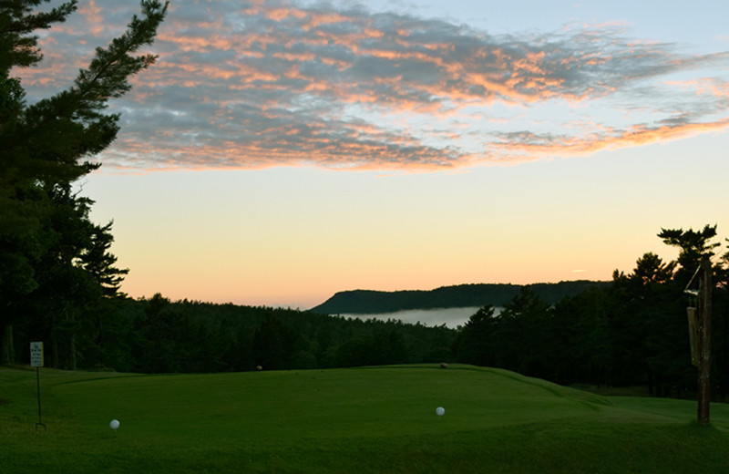 Golf course at Keweenaw Mountain Lodge.