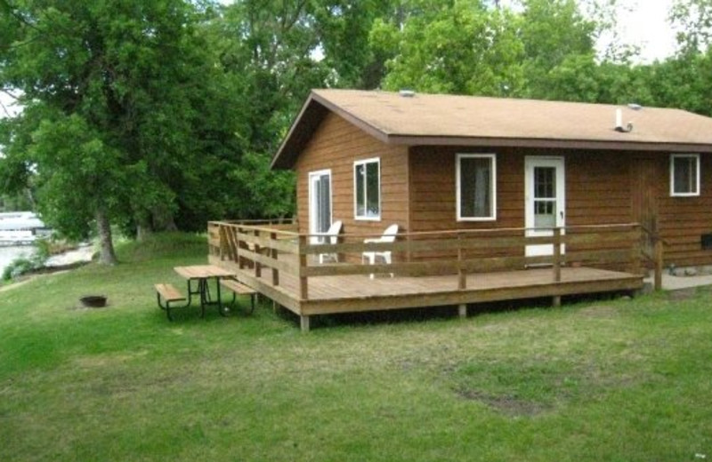 Cabin exterior at Shady Rest Resort.