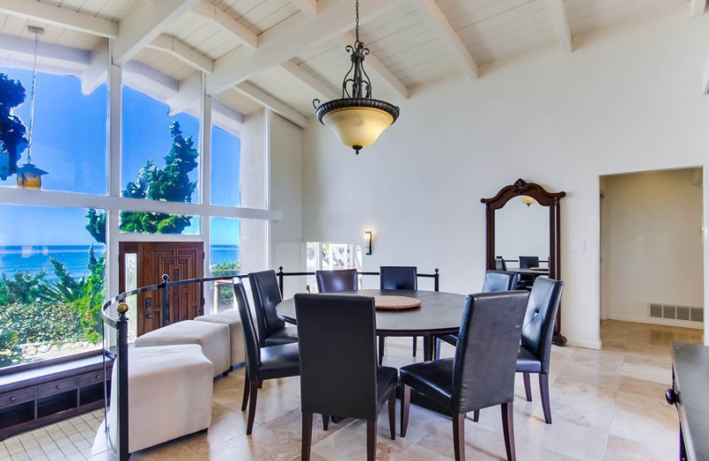 Rental dining room at Cal Vacation Homes.