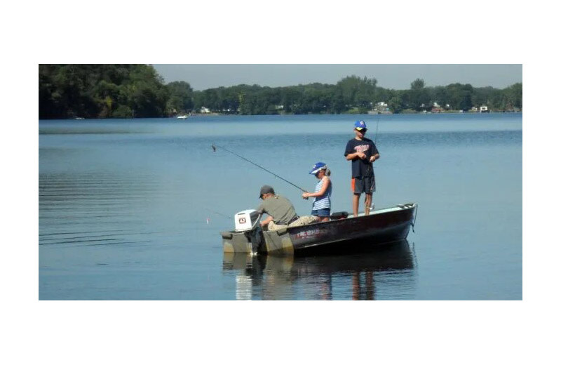 Fishing at Pine Beach Resort.