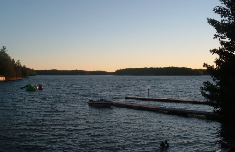 Lake view at Paquana Cottage Resort.