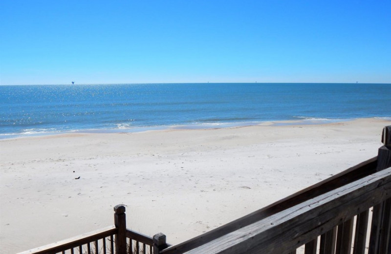 Beach at ACP Vacation Rentals.