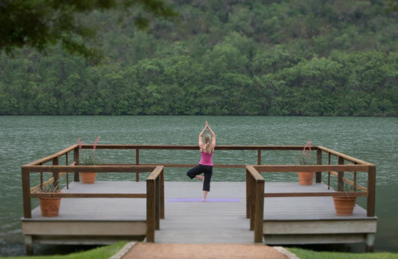 Yoga Dock at Lake Austin Spa Resort