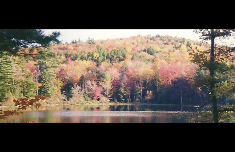 Fall time at Northern Lake George Resort.