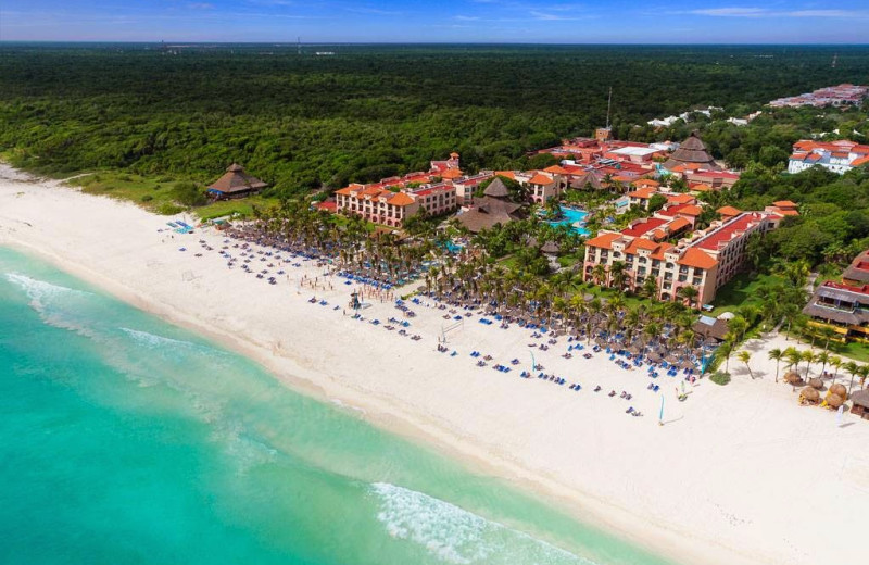 The beach at Sandos Playacar Riviera Hotel and Spa.