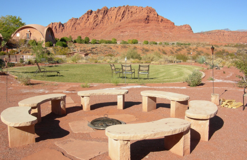 Fire pit at Red Mountain Resort & Spa.