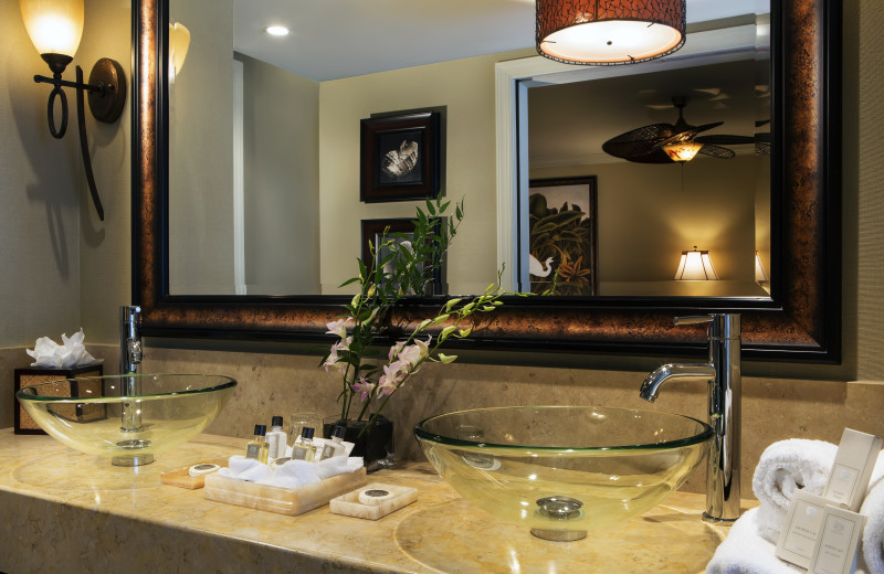 Guest bathroom at Cheeca Lodge & Spa.