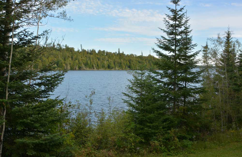 Lake view at Manotak Lodge.