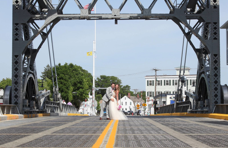 Wedding couple at Whaler's Inn.