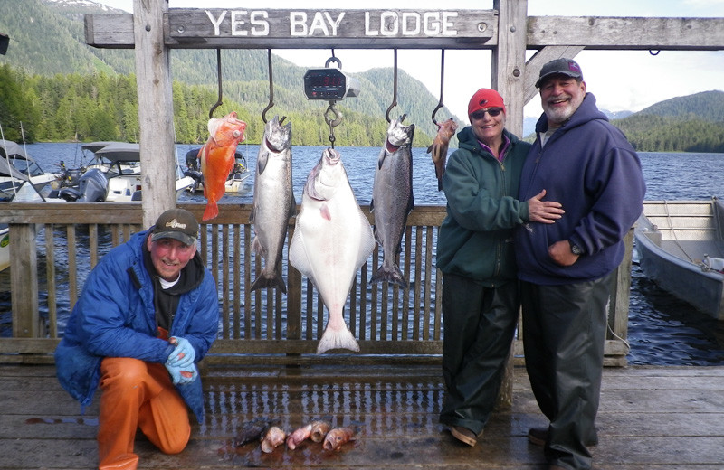 Fishing at Yes Bay Lodge.