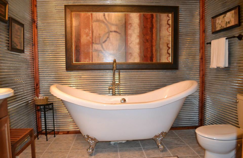 Suite bathroom at Panther Valley Ranch.