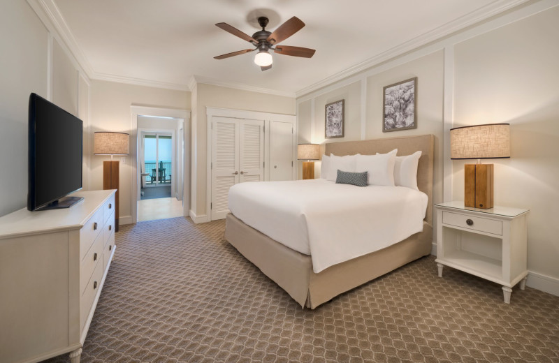 Guest room at Jekyll Ocean Club.