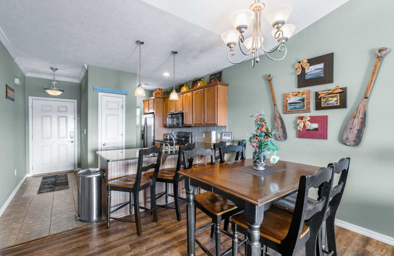 Rental kitchen at Branson Vacation Rentals.