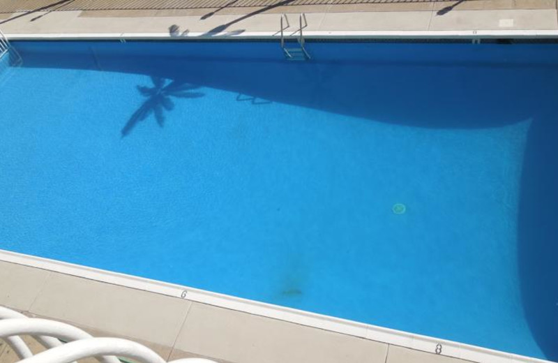 Outdoor pool at Diamond Crest Motel.