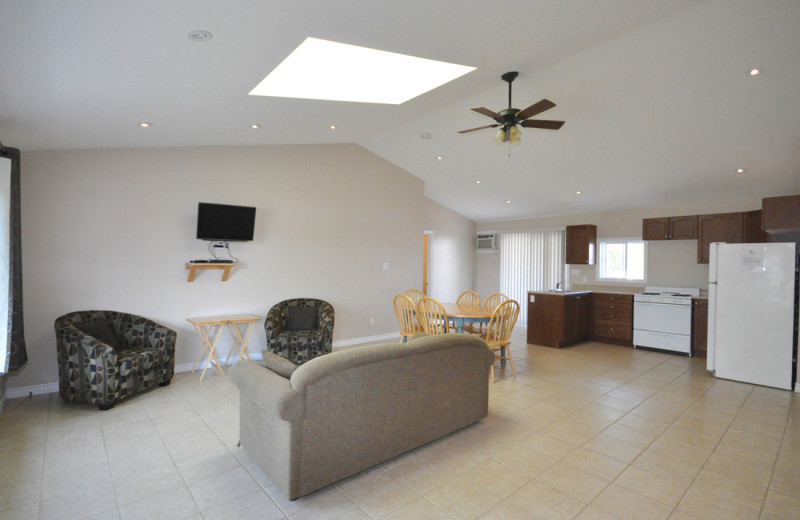 Cottage interior at Hall's Cottages.