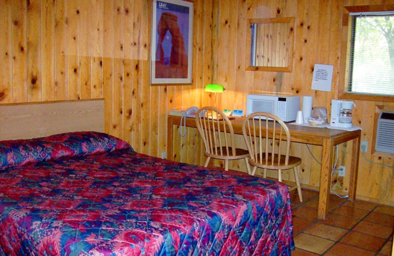 Guest room at Redstone Inn.