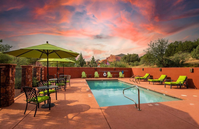 Outdoor pool at Las Posadas of Sedona.