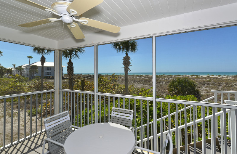 Guest balcony at Palm Island Resort.