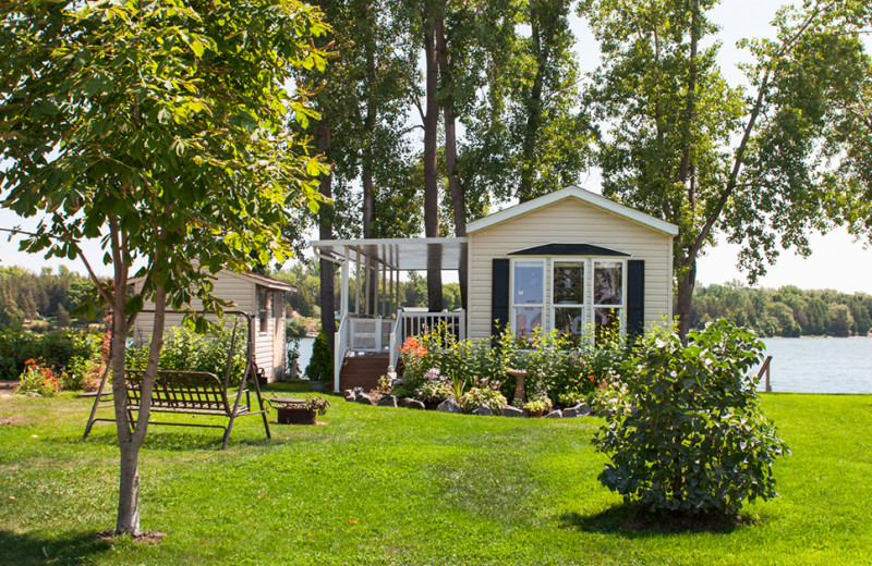 Cabin exterior at Great Blue Resorts- Cherry Beach Resort.