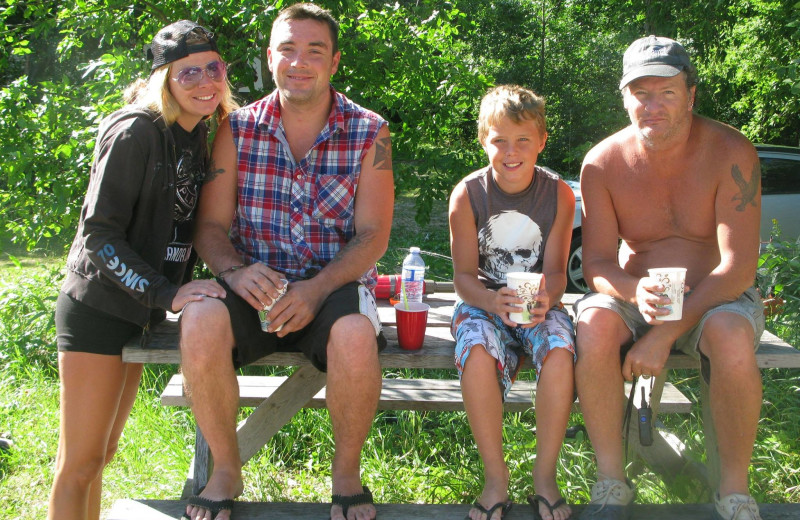 Family at Harris Hill Resort.