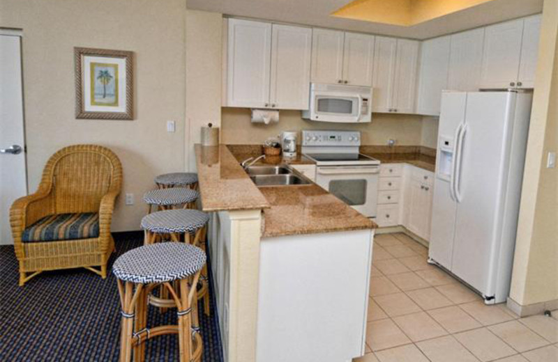 Rental kitchen at Tri Power Resort Rentals.