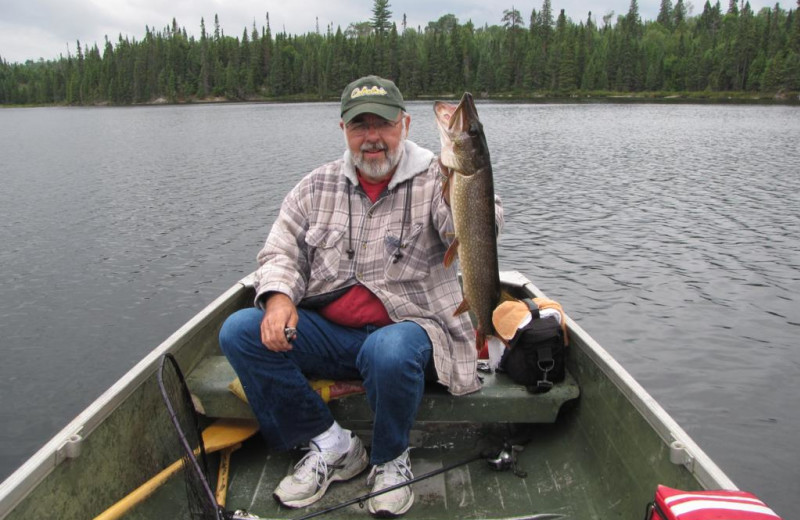 Fishing at Bay Wolf Camp.