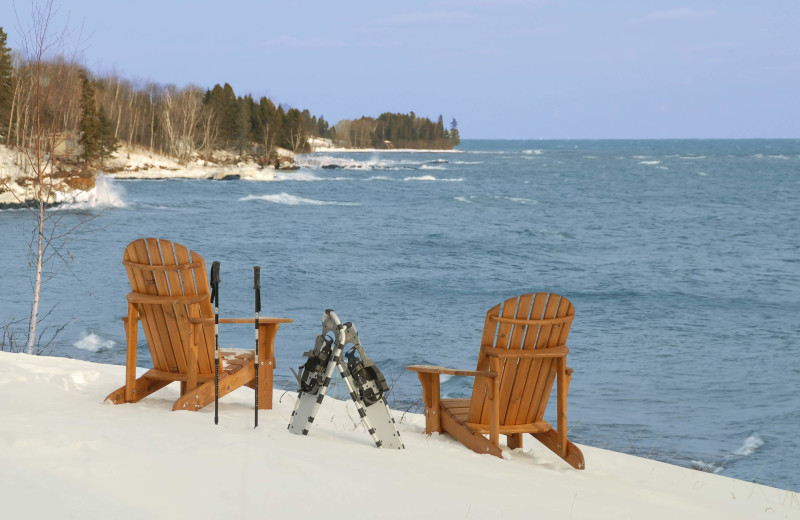 Winter at Grand Superior Lodge on Lake Superior.