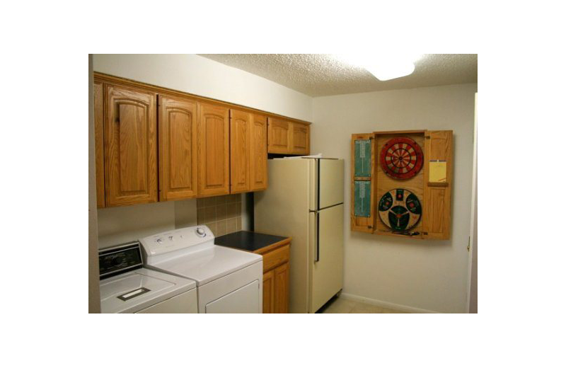 Rental laundry room at Oak House On Lake LBJ.