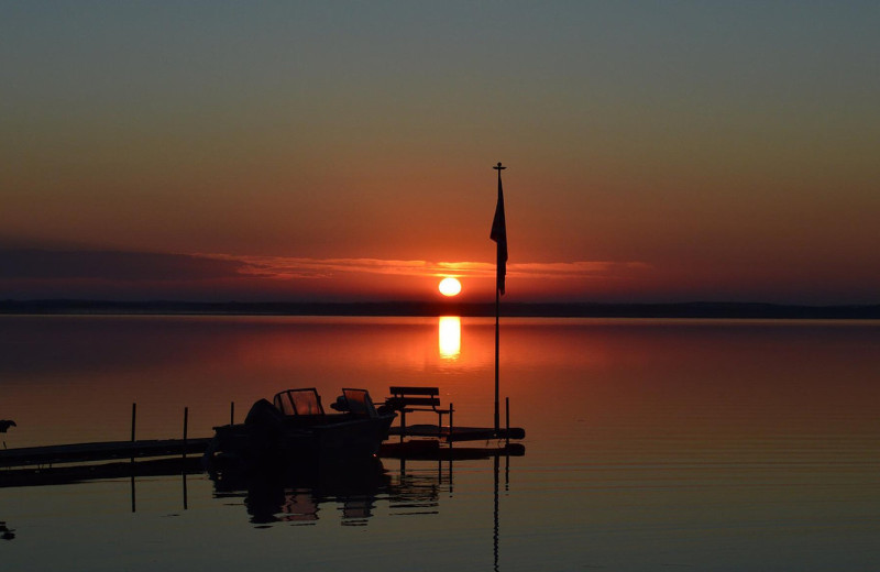 Sunset at Shady Grove Resort.