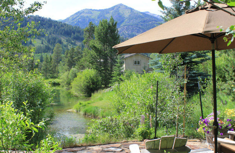 Rental patio at Rendezvous Mountain Rentals & Management.