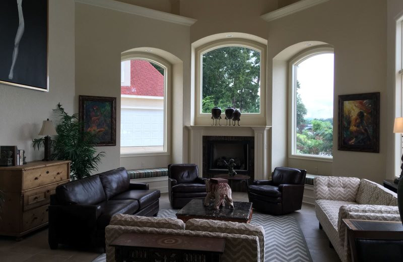 Rental living room at BlueSky Vacation Homes.