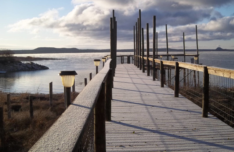 Dock at Lakeside Lodge on East Lake Buchanon.