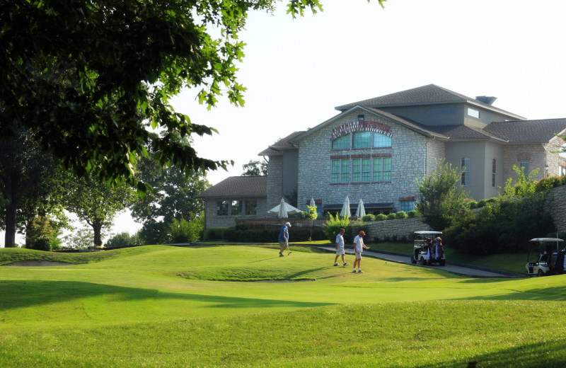 Playing golf at Pointe Royale.