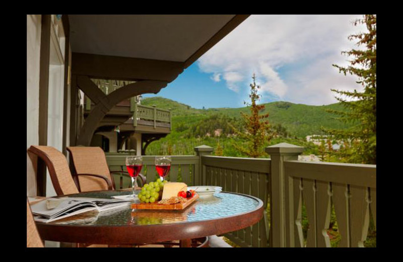 Guest balcony at Chateau Beaver Creek.