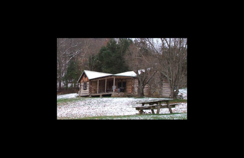 Cabin exterior at Bare Farm Cabin.