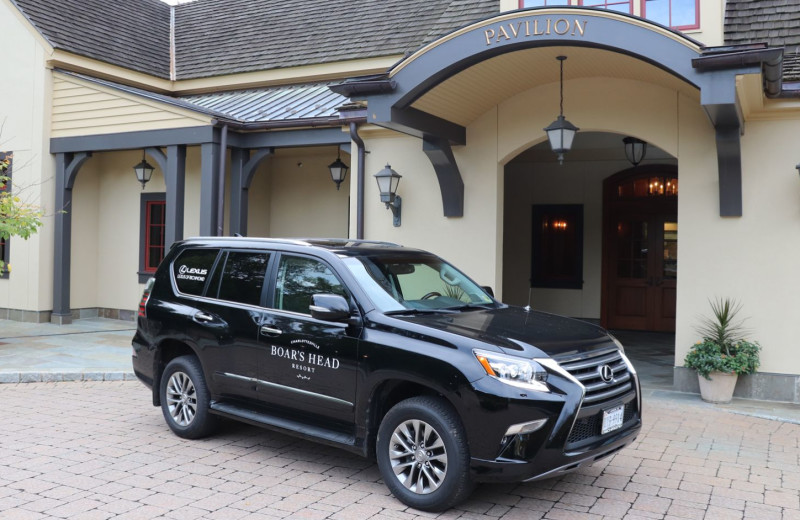 Rental car at Boar's Head Resort.