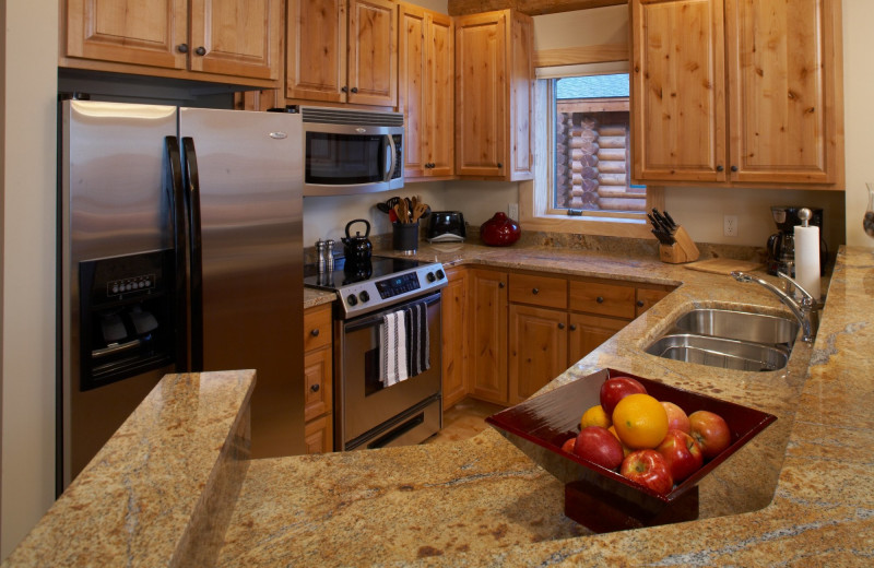 Guest kitchen at Temperance Landing on Lake Superior.