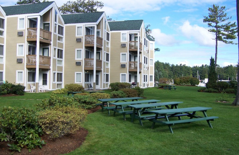 Exterior view of Misty Harbor & Barefoot Beach Resort.