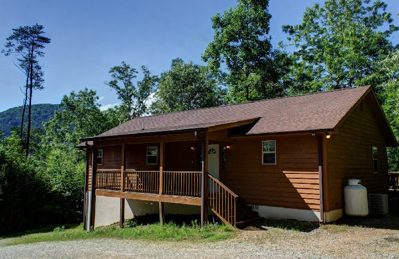 Cabin exterior at Georgia Mountain Rentals.