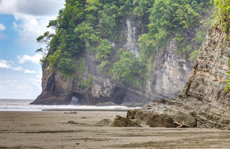 Beach near El Castillo Boutique Luxury Hotel.