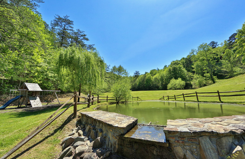 Fishing pond at Little Valley Mountain Resort
