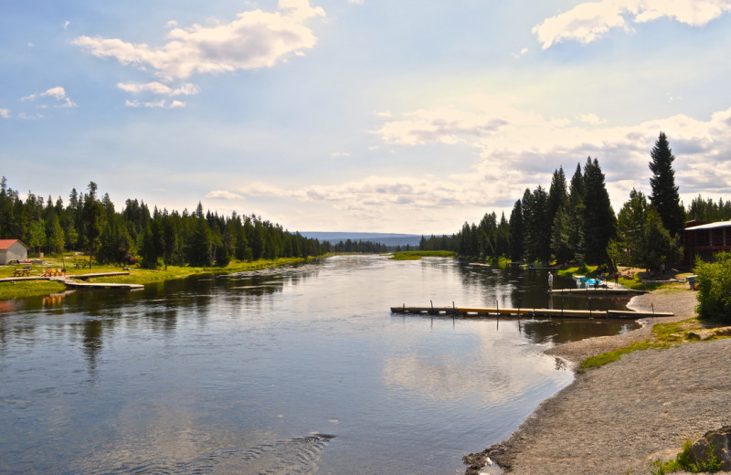 Fishing dock near Sawtelle Mountain Resort.