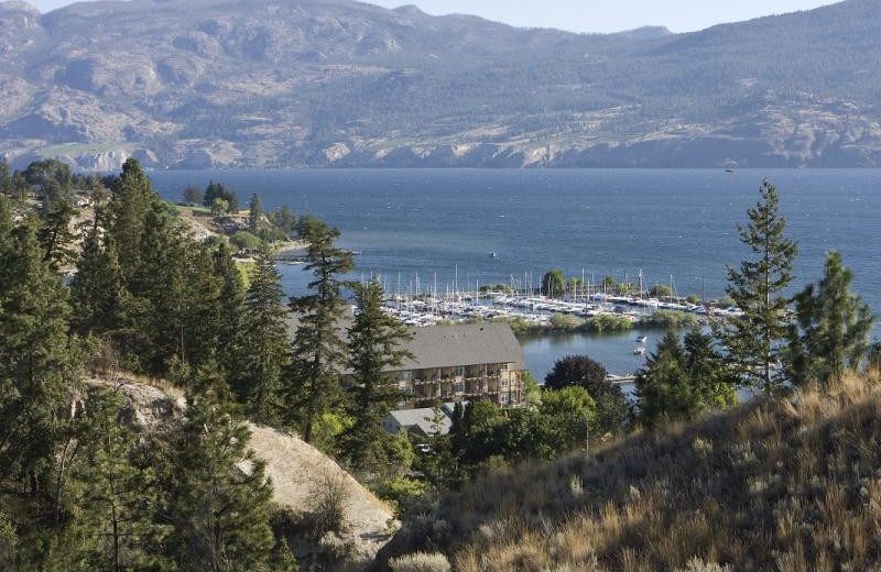 Aerial view of Summerland Waterfront Resort.