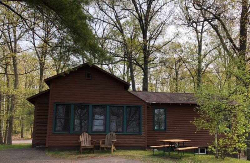 Cabin exterior at Pitlik's Sand Beach Resort.