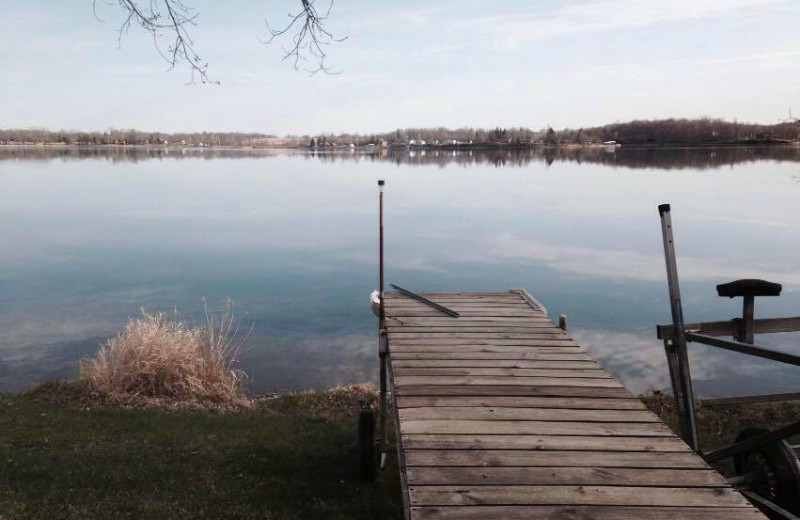 Dock view at Sybil Shores Resort.