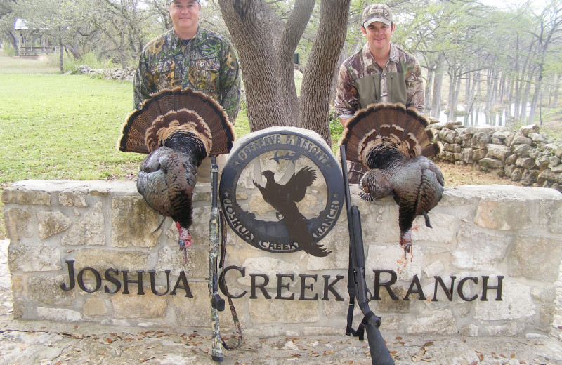 Turkey hunting at Joshua Creek Ranch.