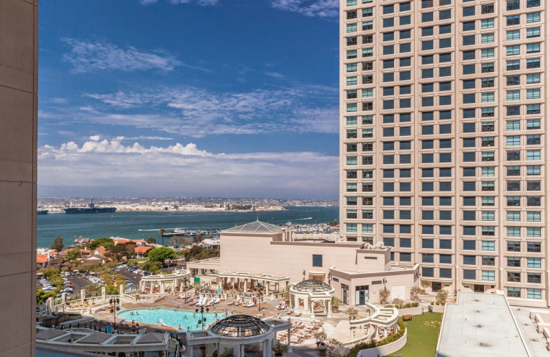 Exterior view of Manchester Grand Hyatt San Diego.